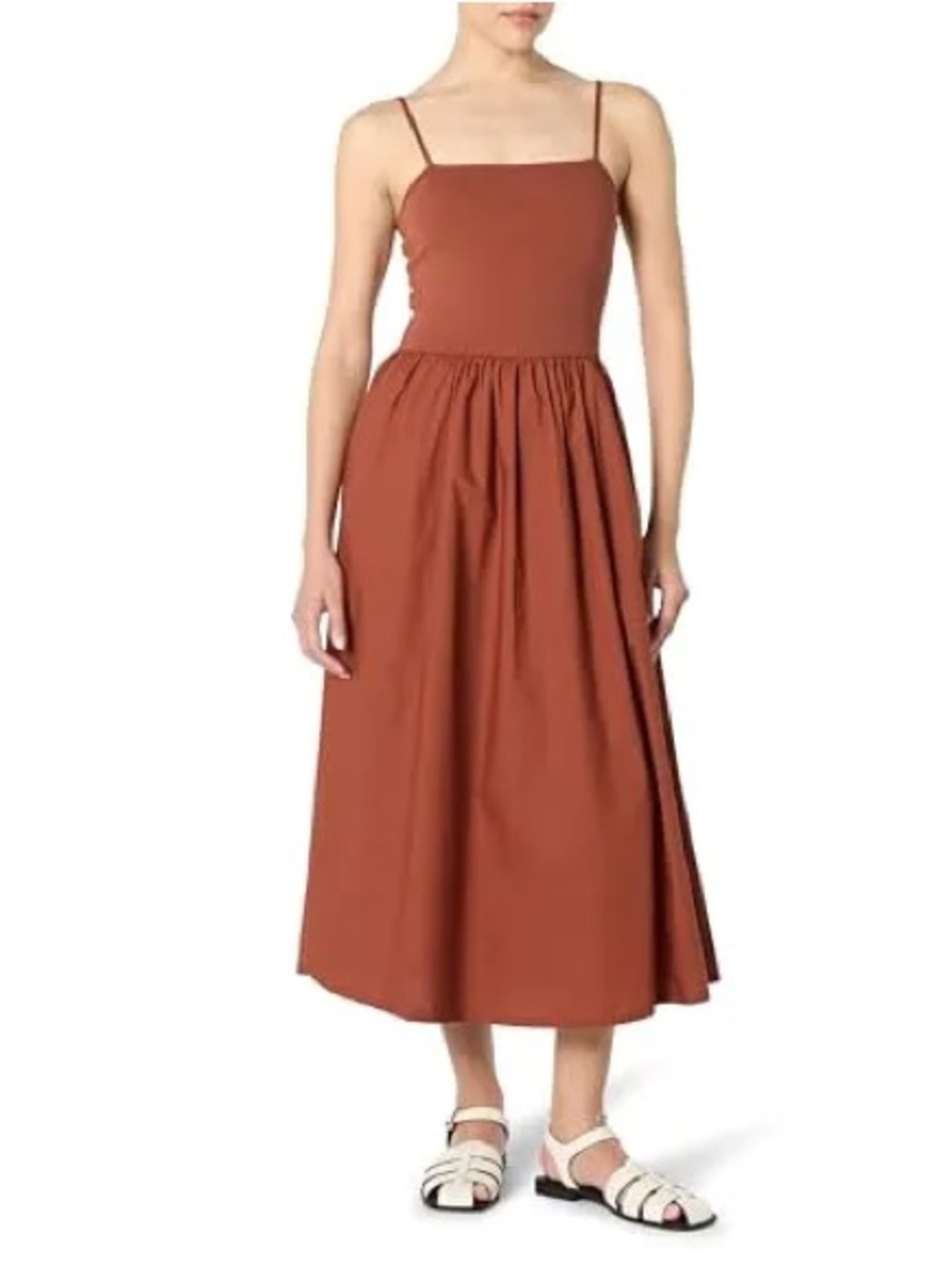 Uniqlo Combination Camisole Bra Dress in 26 Orange